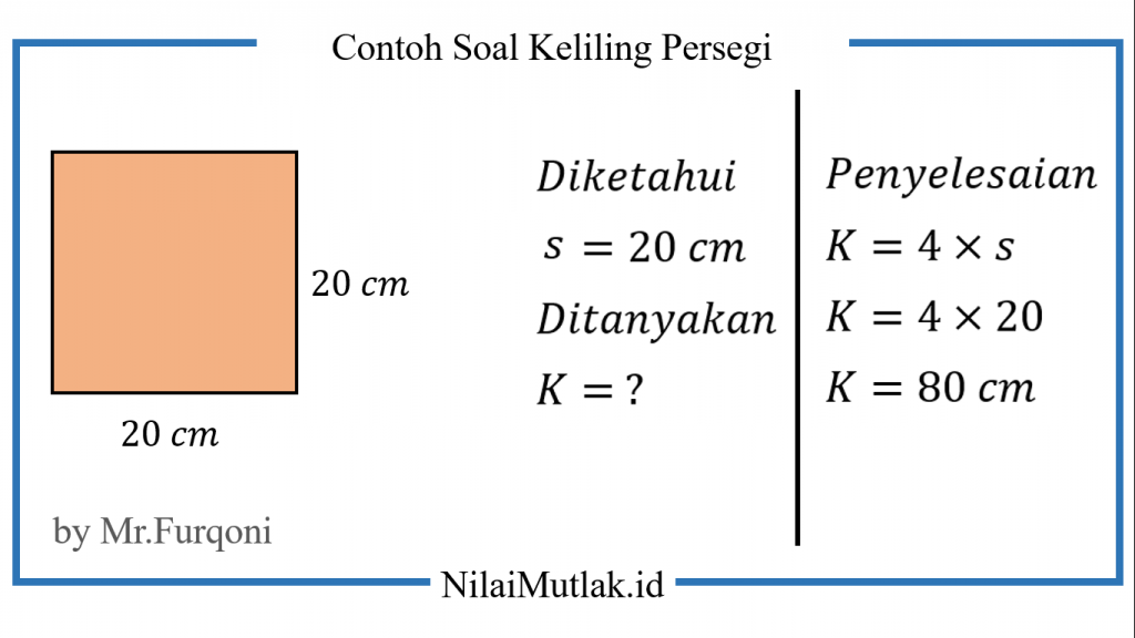 Detail Contoh Soal Luas Dan Keliling Persegi Nomer 3