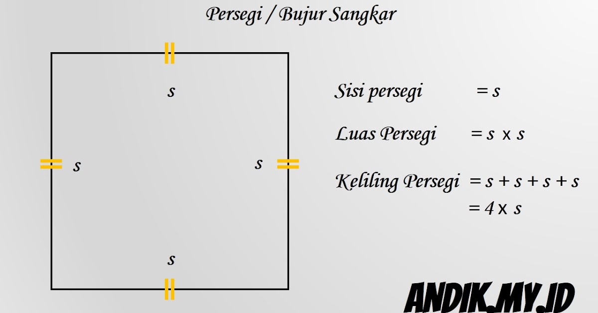 Detail Contoh Soal Luas Dan Keliling Persegi Nomer 45