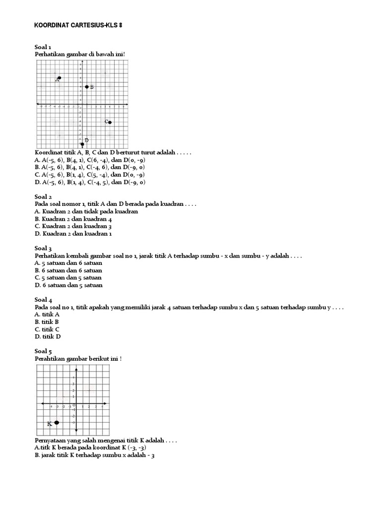 Detail Contoh Soal Matematika Titik Koordinat Nomer 39