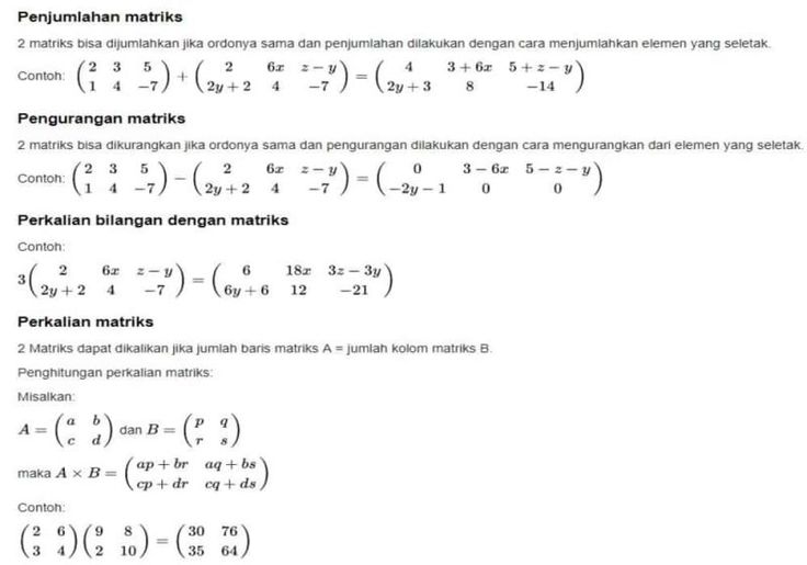 Detail Contoh Soal Matriks Dan Jawabannya Nomer 41