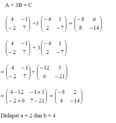 Detail Contoh Soal Matriks Dan Jawabannya Kelas 10 Nomer 8