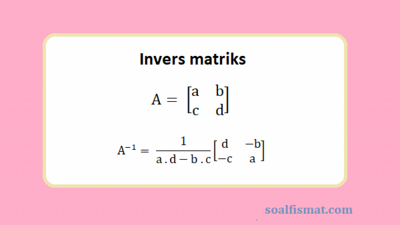 Detail Contoh Soal Matriks Persegi Nomer 42