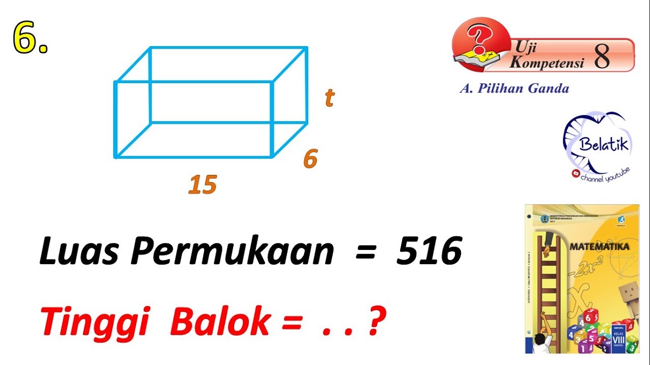 Detail Contoh Soal Mencari Tinggi Balok Nomer 25