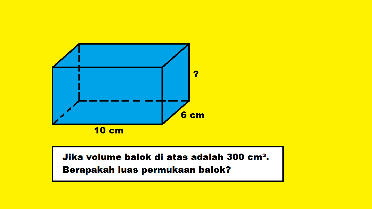 Detail Contoh Soal Mencari Tinggi Balok Nomer 33