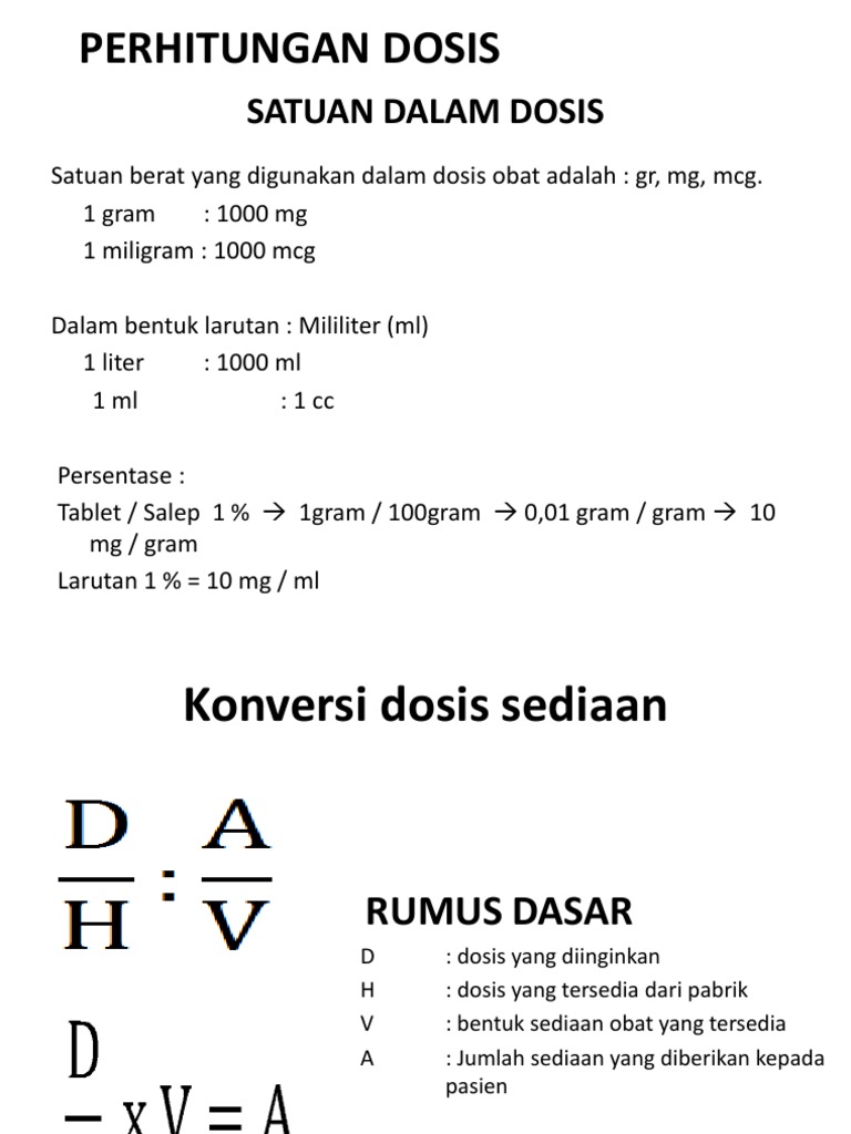 Detail Contoh Soal Menghitung Dosis Obat Nomer 12