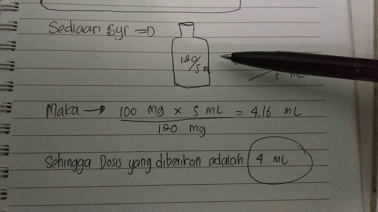 Detail Contoh Soal Menghitung Dosis Obat Nomer 23