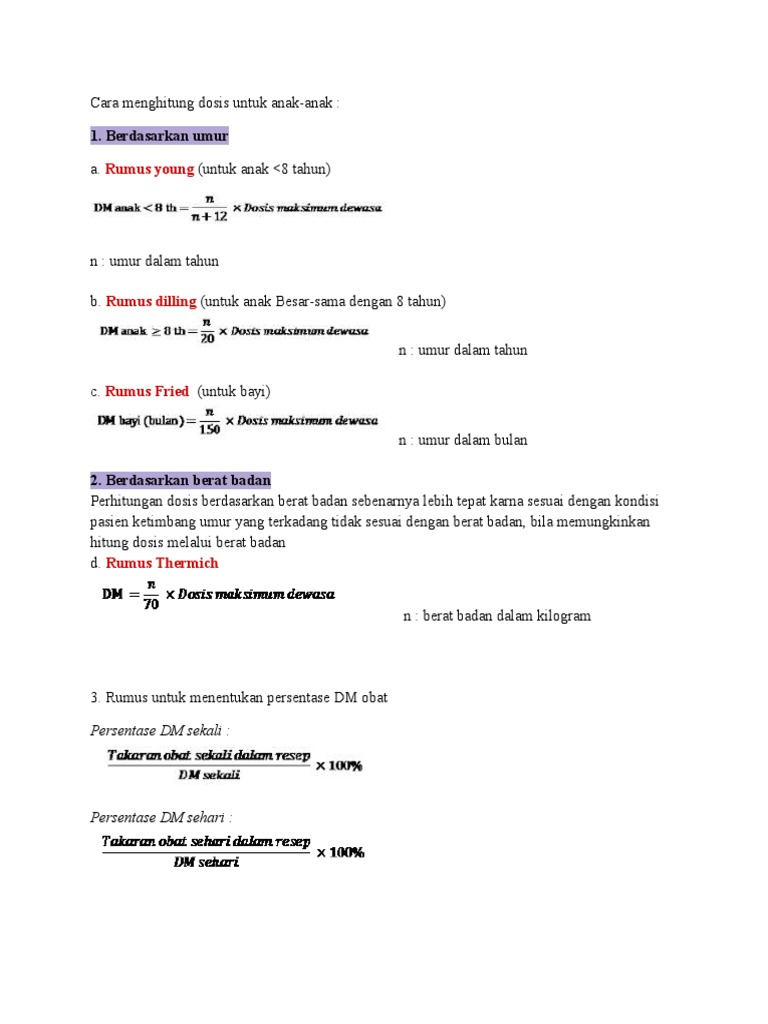Detail Contoh Soal Menghitung Dosis Obat Nomer 29