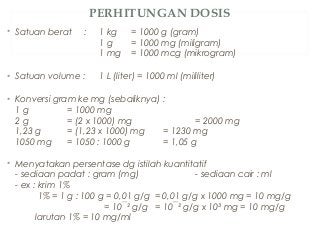 Detail Contoh Soal Menghitung Dosis Obat Nomer 4