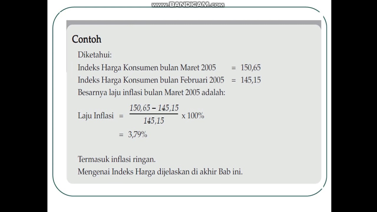 Detail Contoh Soal Menghitung Laju Inflasi Nomer 6