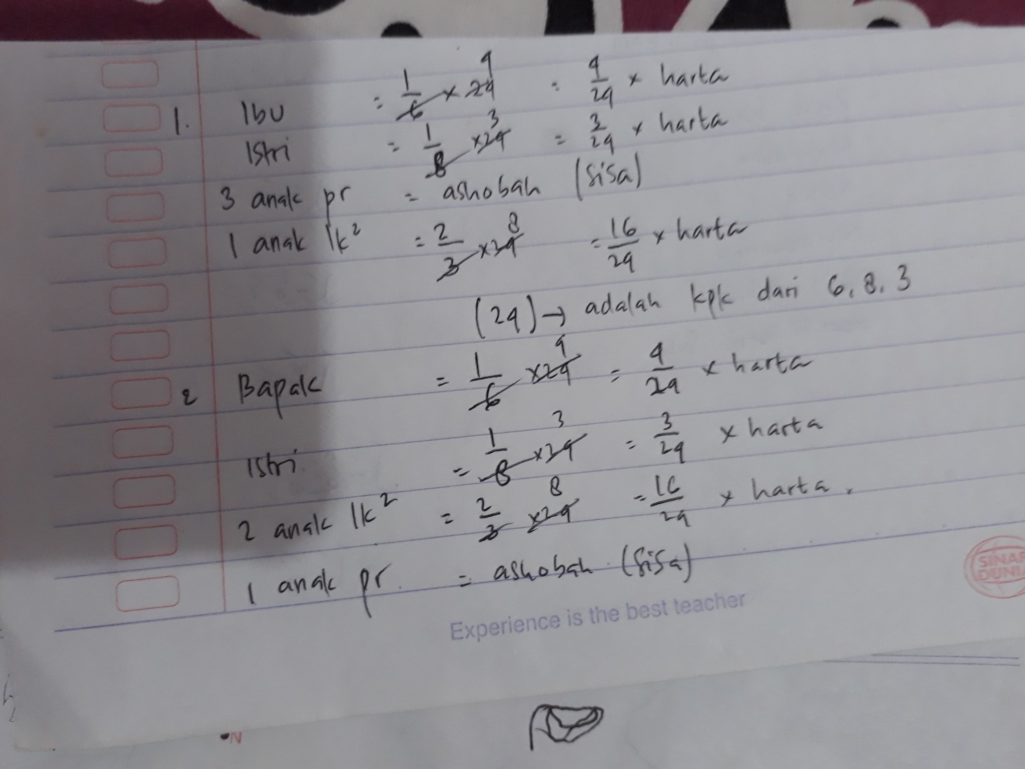 Detail Contoh Soal Menghitung Warisan Koleksi Nomer 9