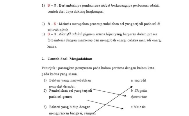 Detail Contoh Soal Menjodohkan Bahasa Indonesia Nomer 6