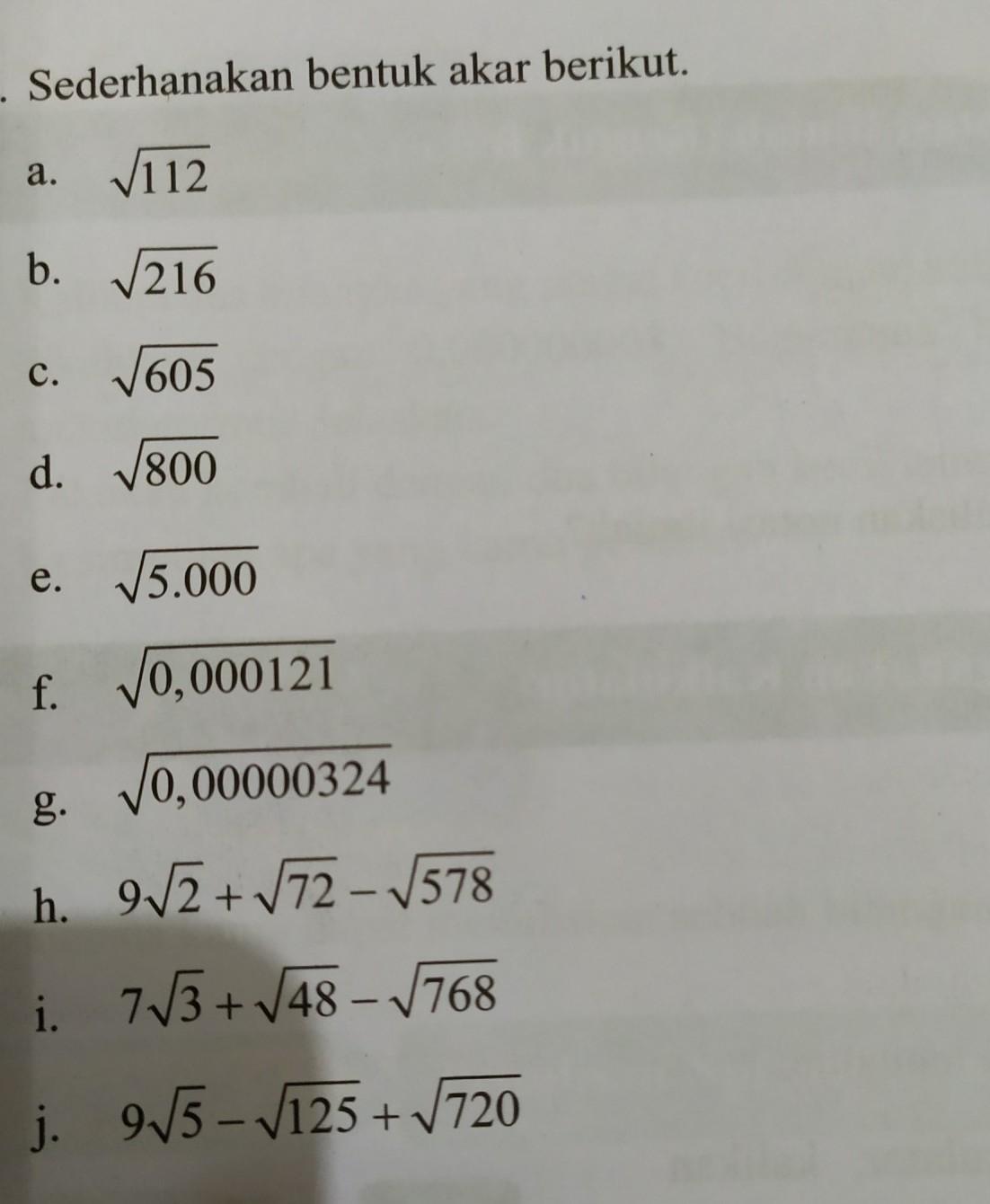 Detail Contoh Soal Menyederhanakan Bentuk Akar Nomer 32