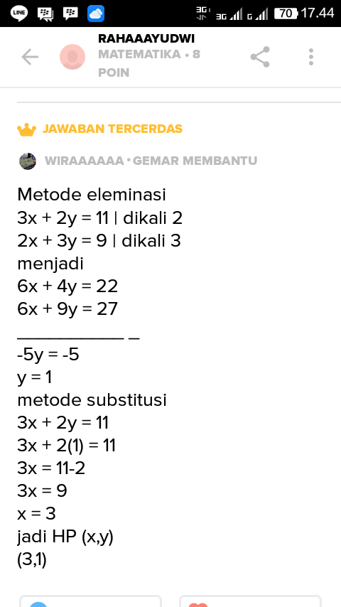 Detail Contoh Soal Metode Substitusi Nomer 39