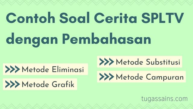 Detail Contoh Soal Metode Substitusi Nomer 50