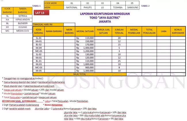 Detail Contoh Soal Microsoft Excel Nomer 23