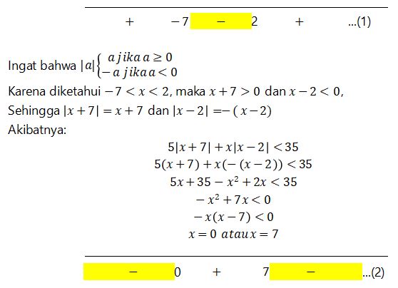 Detail Contoh Soal Nilai Mutlak Dan Jawabannya Nomer 14