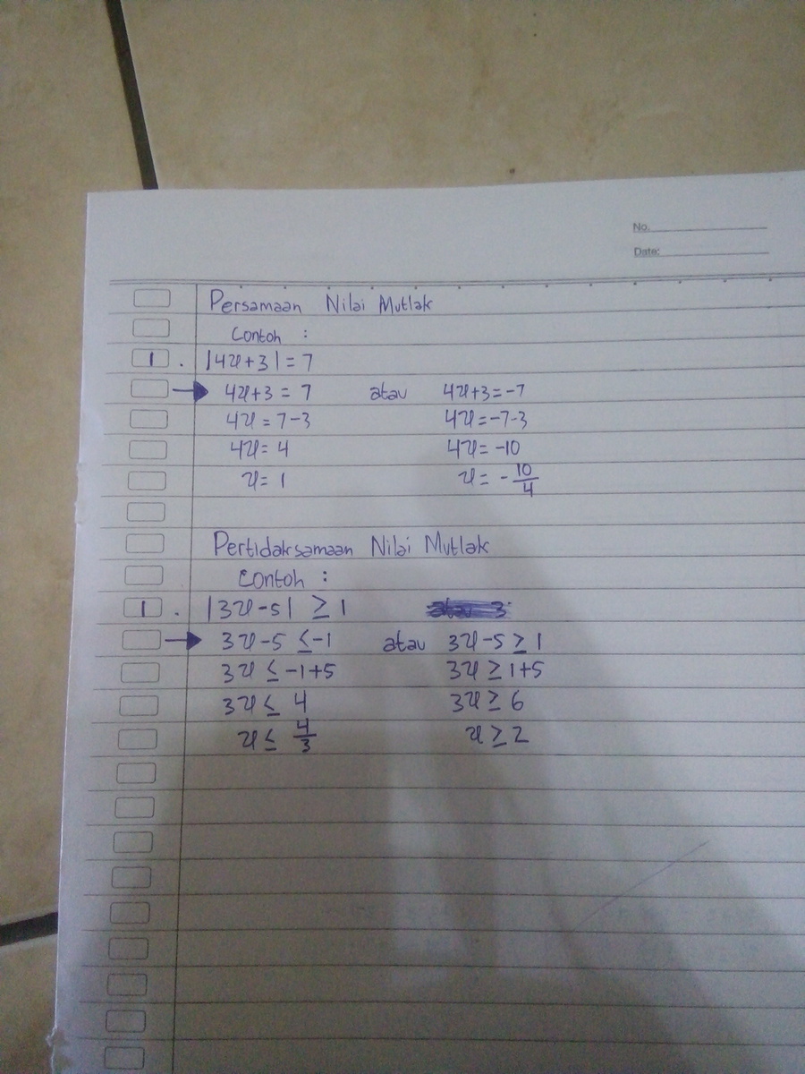 Detail Contoh Soal Nilai Mutlak Dan Jawabannya Nomer 21