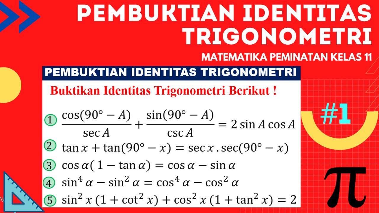 Detail Contoh Soal Pembuktian Identitas Trigonometri Nomer 41