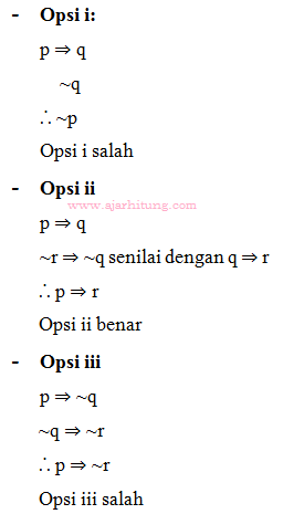 Detail Contoh Soal Penarikan Kesimpulan Logika Matematika Nomer 19