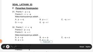 Detail Contoh Soal Penarikan Kesimpulan Logika Matematika Nomer 46