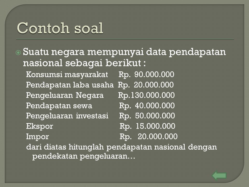 Detail Contoh Soal Pendapatan Perkapita Nomer 19