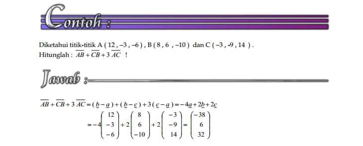 Detail Contoh Soal Penjumlahan Dan Pengurangan Vektor Nomer 11
