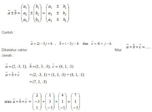 Detail Contoh Soal Penjumlahan Dan Pengurangan Vektor Nomer 16