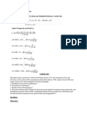 Detail Contoh Soal Perekonomian 4 Sektor Nomer 46