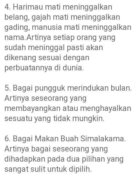 Detail Contoh Soal Peribahasa Nomer 2