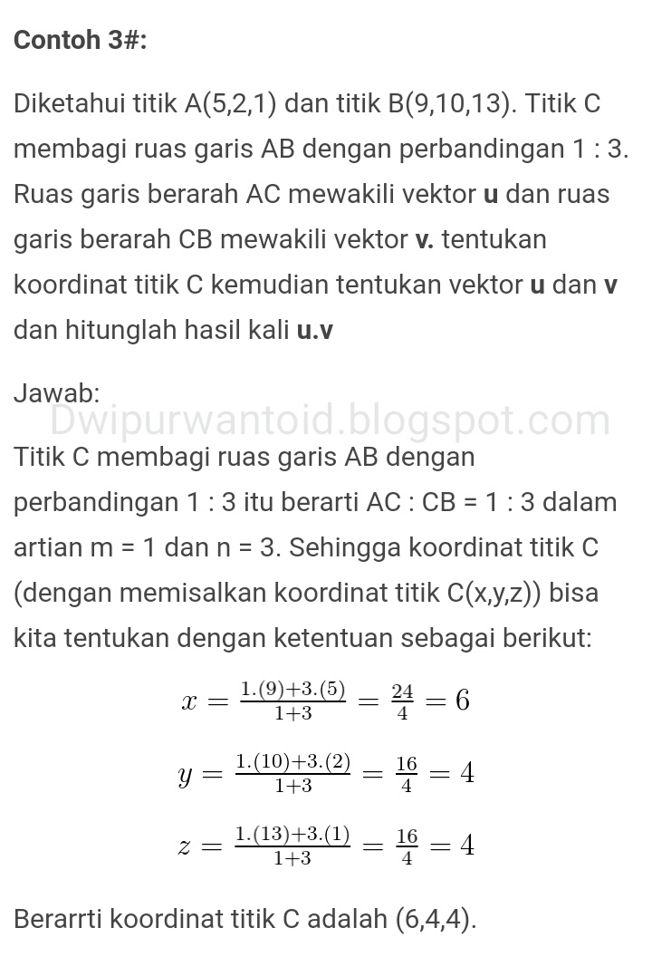 Detail Contoh Soal Perkalian Vektor Nomer 37