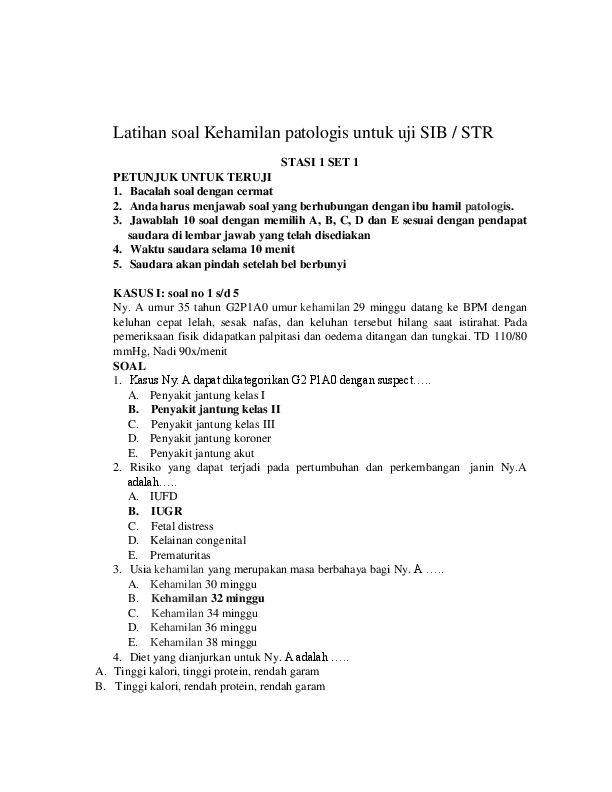 Detail Contoh Soal Persalinan Beserta Jawabannya Nomer 24