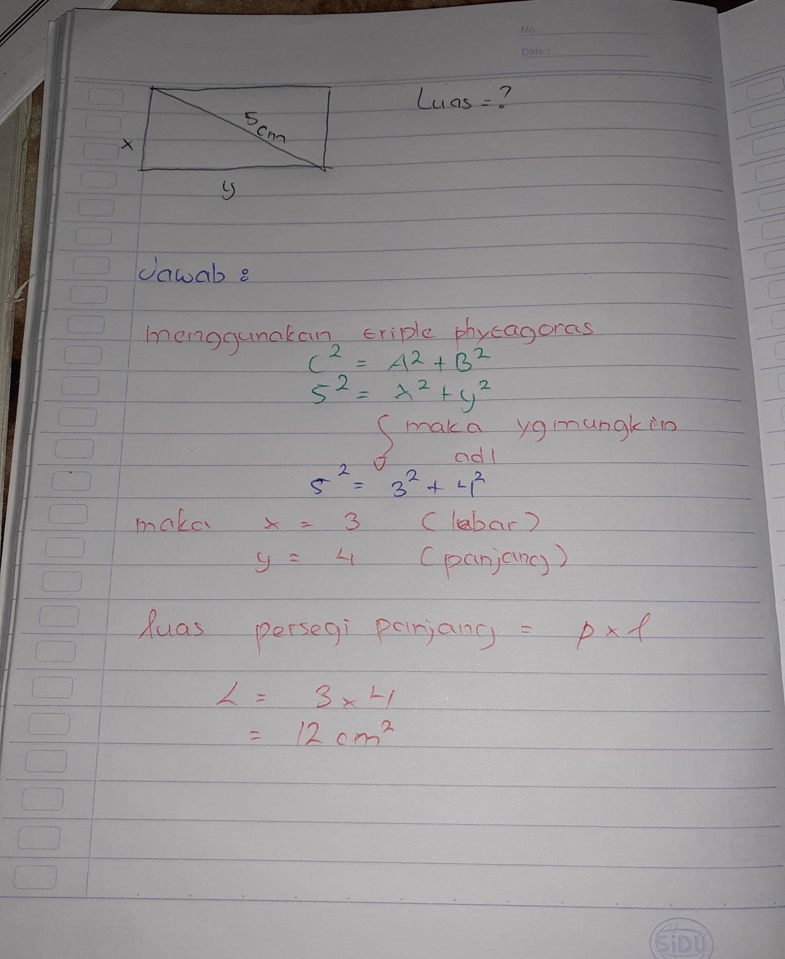 Detail Contoh Soal Persegi Panjang Nomer 23