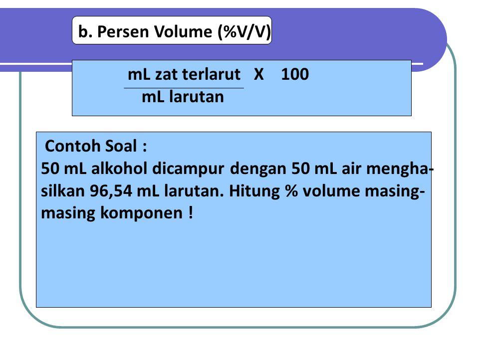 Detail Contoh Soal Persen Volume Nomer 3