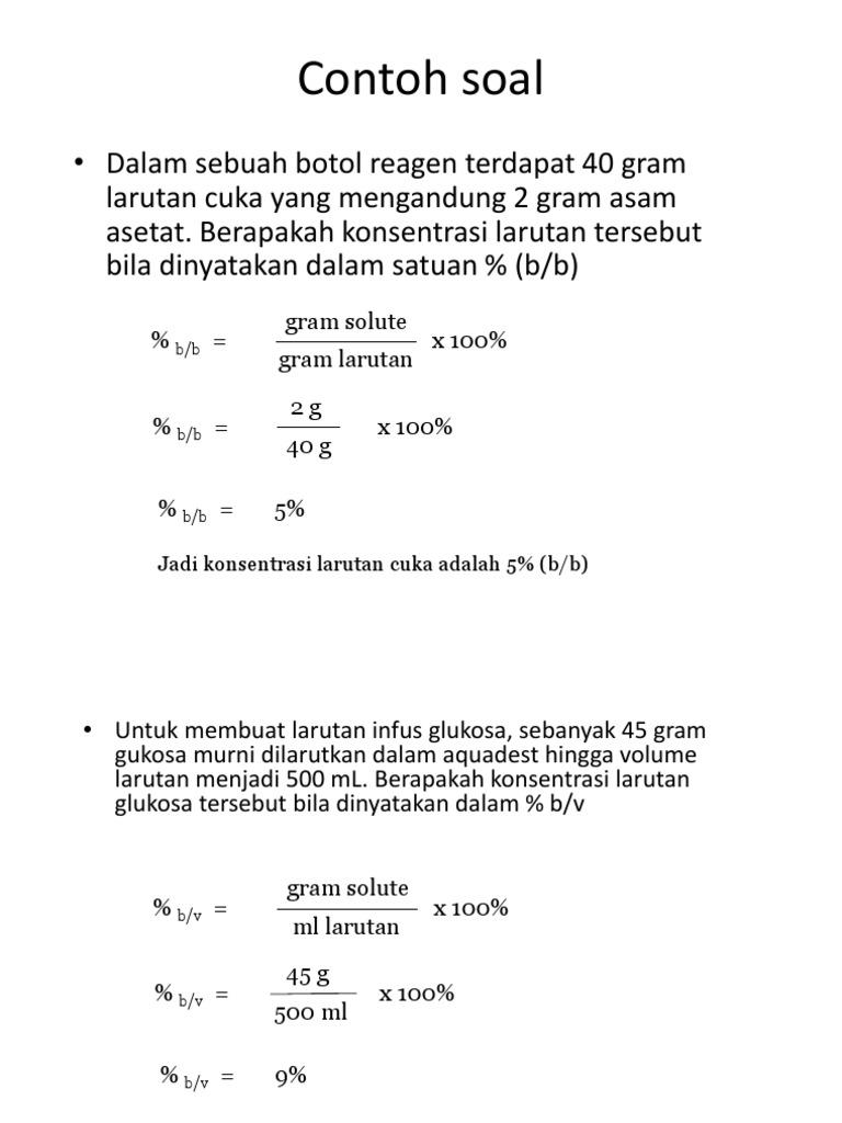 Detail Contoh Soal Persen Volume Nomer 7
