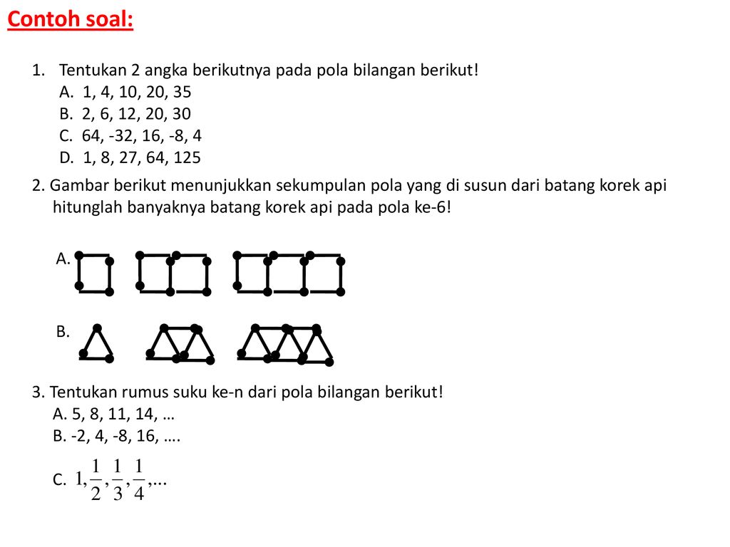 Detail Contoh Soal Pola Bilangan Persegi Nomer 39