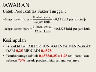 Detail Contoh Soal Produktivitas Dan Jawabannya Nomer 10