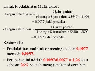 Detail Contoh Soal Produktivitas Dan Jawabannya Nomer 7