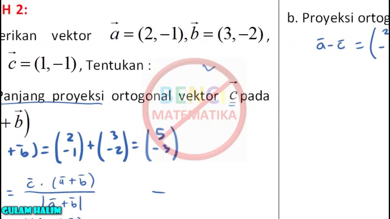 Detail Contoh Soal Proyeksi Vektor Nomer 16