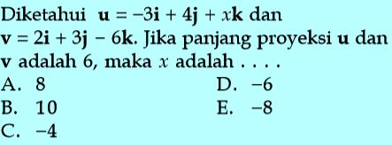 Detail Contoh Soal Proyeksi Vektor Nomer 4