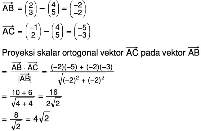 Detail Contoh Soal Proyeksi Vektor Nomer 43