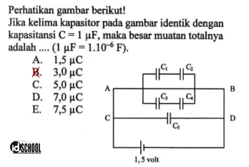 Detail Contoh Soal Rangkaian Kapasitor Dan Pembahasan Nomer 36