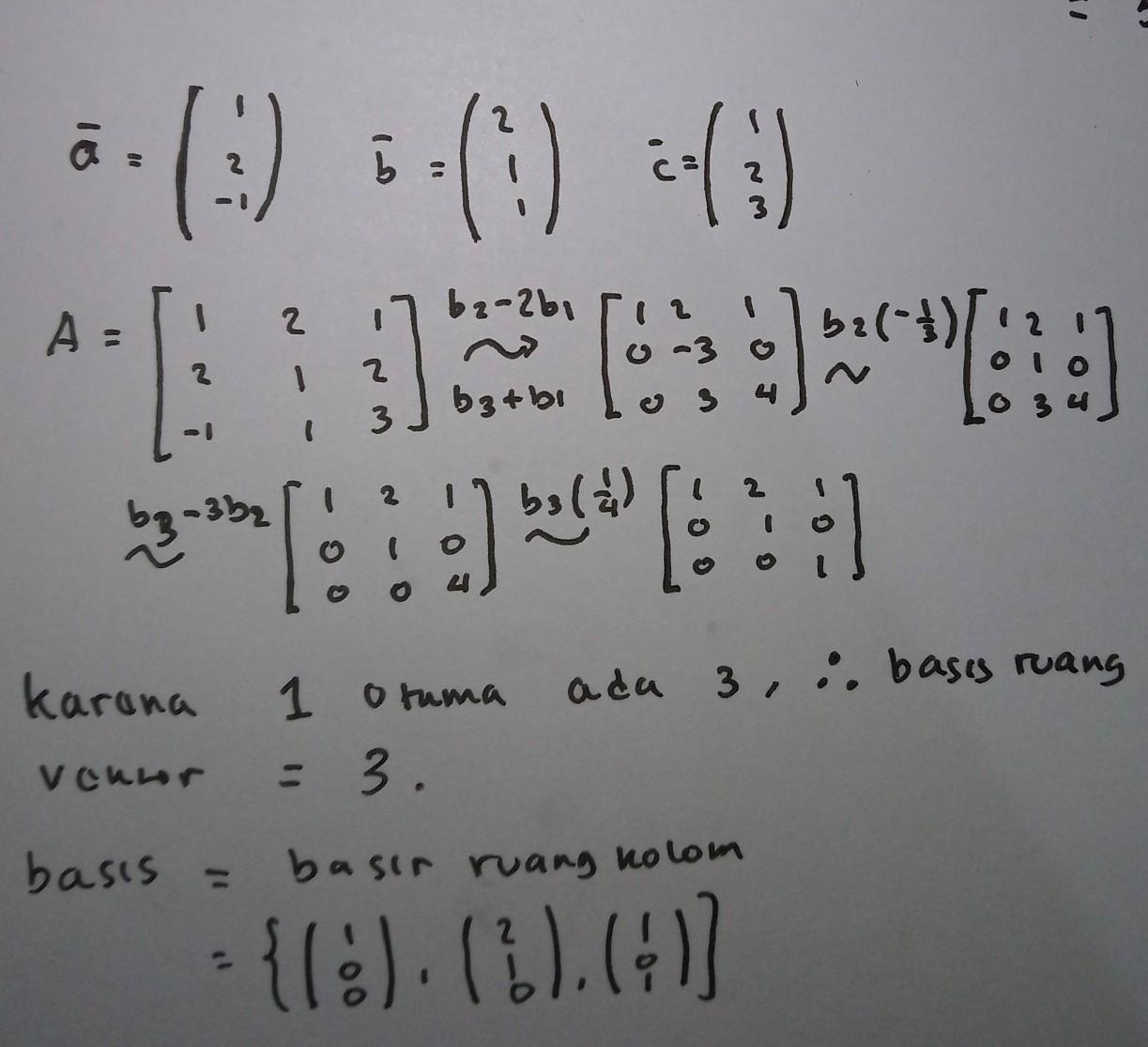 Detail Contoh Soal Ruang Vektor Nomer 23