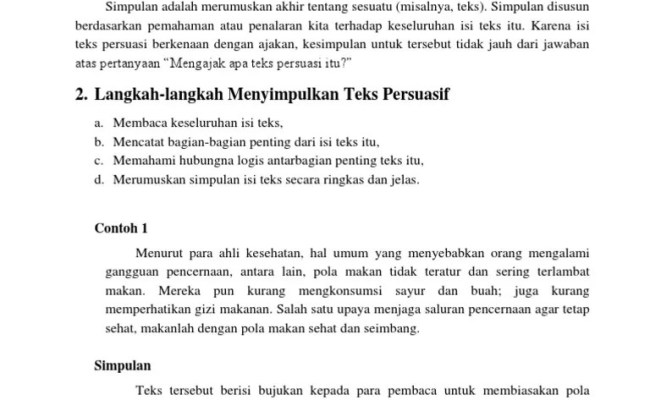 Detail Contoh Soal Simpulan Nomer 18