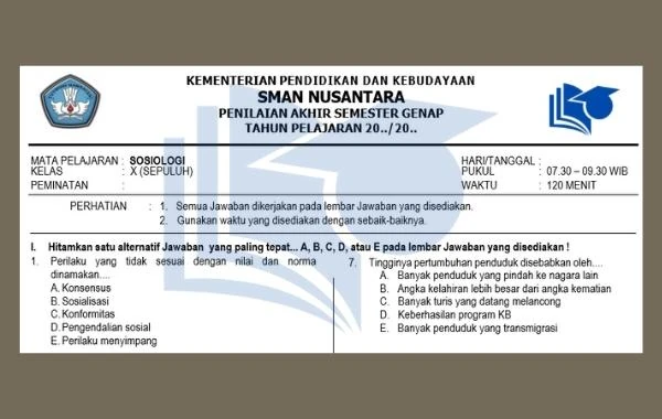 Detail Contoh Soal Sosiologi Dan Jawabannya Nomer 40