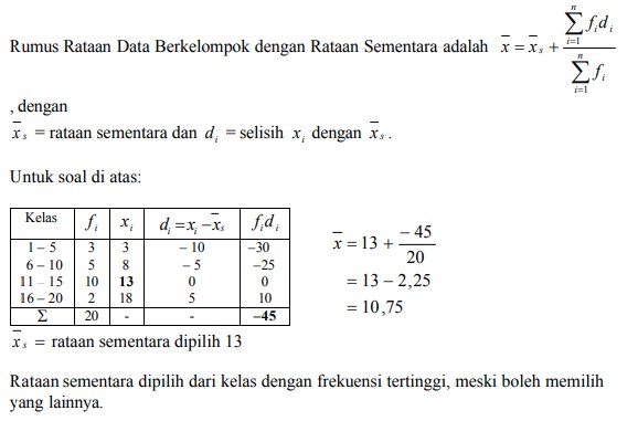 Detail Contoh Soal Statistika Dan Penyelesaiannya Untuk Mahasiswa Nomer 9