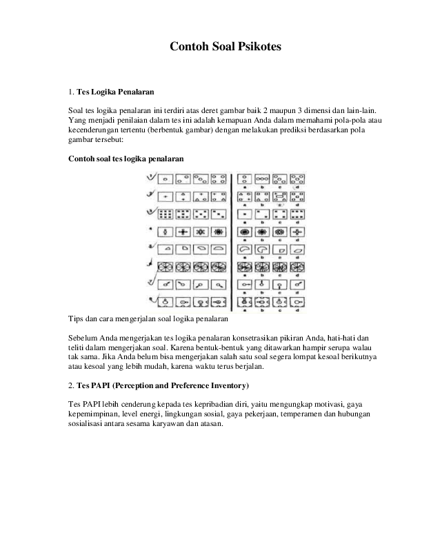 Detail Contoh Soal Tes Assessment Nomer 18