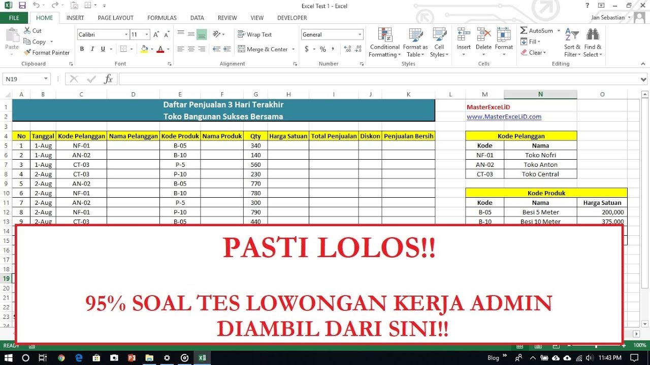 Detail Contoh Soal Tes Tulis Masuk Rumah Sakit Untuk Administrasi Nomer 45