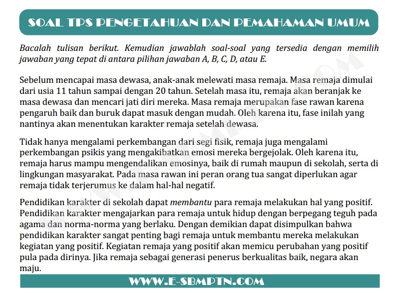 Detail Contoh Soal Tps Dan Pembahasan Nomer 32