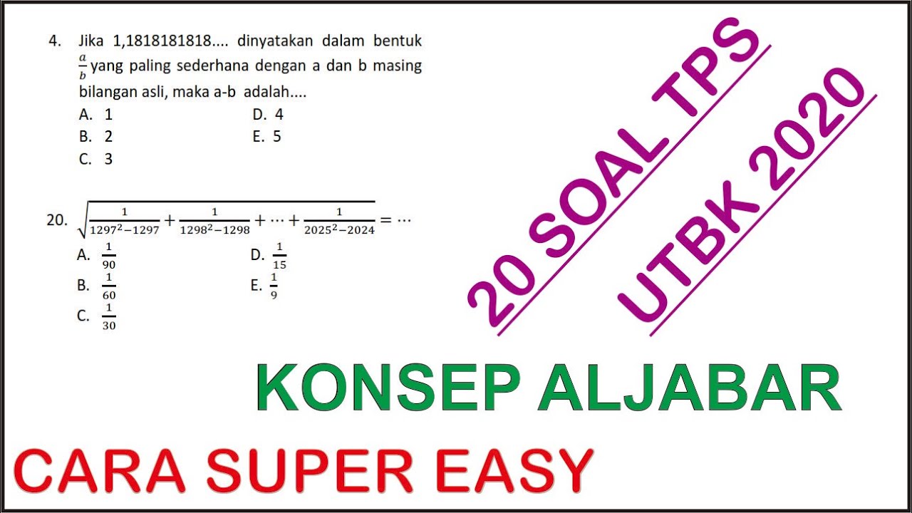 Detail Contoh Soal Tps Dan Pembahasan Nomer 36