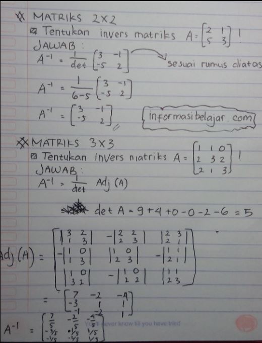 Detail Contoh Soal Transpose Matriks Dan Jawabannya Nomer 42